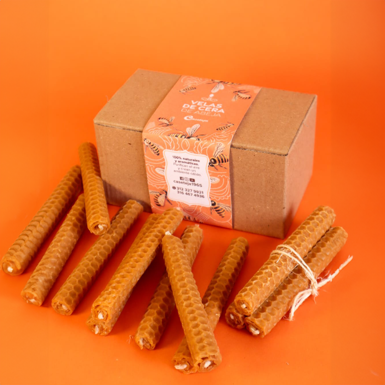 velas de cera de abeja