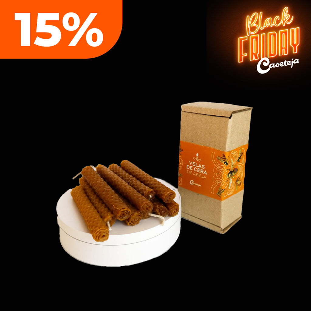 velas de cera de abeja