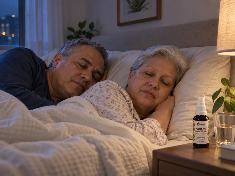 Pareja descansando: la primera noche sin carraspear