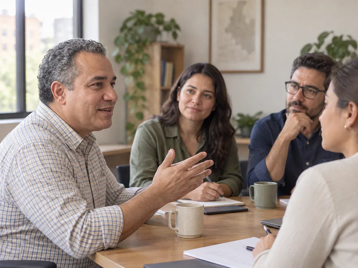 Reunión de trabajo: conversa sin que nadie lo mire raro