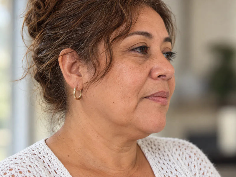 Perfil de la mandíbula y la papada