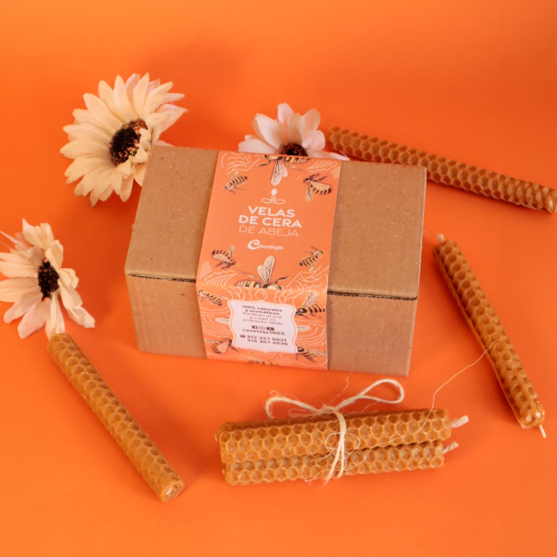 velas de cera de abeja